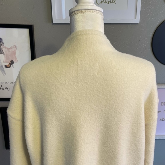 YAYA Women Cream Funnel Neck Sweater XL - Picture 9 of 12